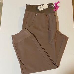Figs Taupe Jogger Pants Petite